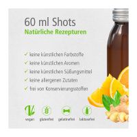 60 ml Bio Ingwer-Shot Classic in Glasfläschchen mit Werbeetikett Bild 5