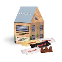 3D Präsent Haus Toblerone Minis mit Werbedruck Bild 3