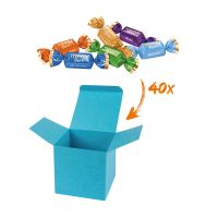 Merci-Chocolate Collection in Color-Box mit Logodruck Bild 1