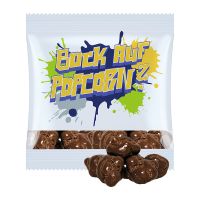 25 g Popcorn Milchschokolade im Werbetütchen mit Logodruck Bild 1