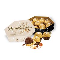 120 g Ferrero Rocher in 6-Eck Präsentbox mit Werbedruck Bild 1