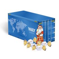 Weihnachts-Express Container Lindt Vollmilch mit Werbebedruckung Bild 1