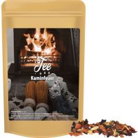 20 g Tee Kaminfeuer im Mini Doypack mit Werbeetikett Bild 1