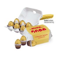 Ferrero Rocher Schoko-Eier 6er-Set in Eierkartonage mit Werbebanderole Bild 3