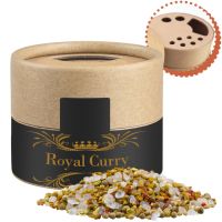 50 g Royal Curry im biologisch abbaubaren Pappstreuer mit Werbeetikett Bild 1