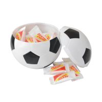 Fußball mit 22 Traubenzucker Mini-Täfelchen und mit Logodruck Bild 1