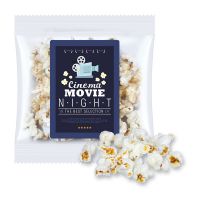 Express Popcorn salzig im Tütchen mit Werbeetikett und Logodruck Bild 1