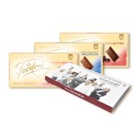 100 g FEODORA Schokoladentafel mit Banderole und Werbedruck Bild 1