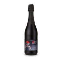 0,75 l Sekt Cuvée in schwarzer Flasche mit Werbedruck Bild 2