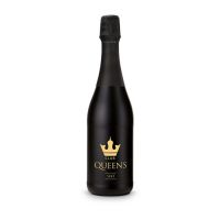 0,75 l Sekt Cuvée in schwarzer Flasche mit Werbedruck Bild 5
