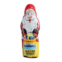 Maxi Schoko-Weihnachtsmann Hohlfigur mit Werbedruck Bild 1