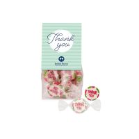 40 g Bonbons mit Thank you - Motiv in Candy-Bag mit Werbereiter Bild 1