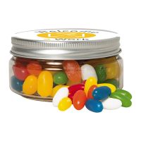80 g Jelly Beans sortenrein in Sweet Dose mit Werbe-Etikett Bild 1