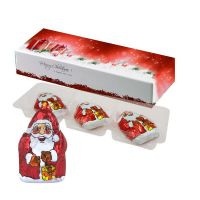 20 g Schoko-Weihnachtswichtel in Faltschachtel mit Werbedruck Bild 1