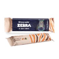Zonama Zebra Bar Cacao & Orange im Werbeschuber mit Logodruck Bild 1