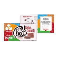 180 g myChoco Schokoladentafel Keks-Crunch mit Werbebanderole Bild 5