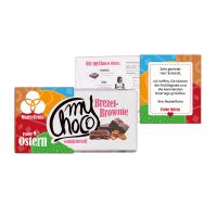 180 g myChoco Schokoladentafel Brezel-Brownie mit Werbebanderole Bild 5