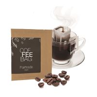 CoffeeBag Fairtrade mit Werbeetikett Bild 1