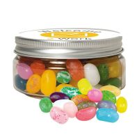 80 g Jelly Beans Süßer-Mix in Sweet Dose mit Werbe-Etikett Bild 1