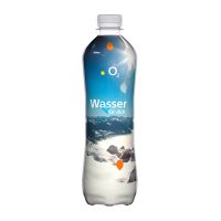 500 ml Tafelwasser Spritzig in Slimeline-Flasche mit Werbedruck Bild 1