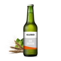 Kellerbier Premium-Bier mit Werbeeetikett Bild 1
