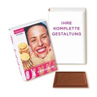 22,5 g FEODORA Schokotäfelchen Minibuch mit Werbedruck Bild 2