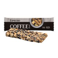 25 g Bio Knusperriegel Espresso im Flowpack mit Werbedruck Bild 1