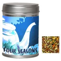 30 g Bio Tee Vierjahreszeiten in Dual-Dose mit Werbeetikett Bild 1