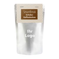 30 g Schoko-Kaffeebohnen im SmartBreak mit Werbereiter und Logodruck Bild 1