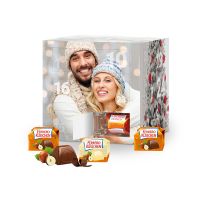 Adventskalender Cube Ferrero Küsschen mit Werbedruck Bild 1