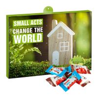 Eco Adventskalender Kinder Schokolade Mix mit Werbedruck Bild 1