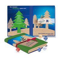 Lindt Minis Adventskalender Weihnachtsbuch organic mit Werbedruck Bild 3
