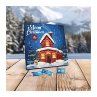 Täfelchen-Adventskalender mit Share Schokolade Papier-Inlay und Werbedruck Bild 3