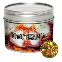40 g Gewürzmischung Tomate-Mozzarella in Sichtfensterdose mit Werbeetikett Bild 1