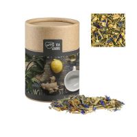 40 g Lemon Ingwer Bio Tee in kompostierbarer Pappdose mit Werbeetikett Bild 1