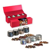 4er Geschenk-Set Premium rot mit Magnetverschluss Weihnachts Teesorten Bild 1
