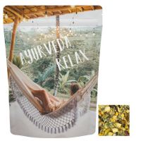 50 g Ayurveda Relax-Tee im Midi Doypack mit Werbedruck Bild 1