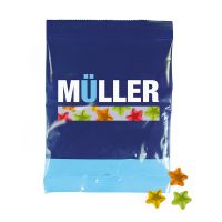 50 g Trolli Fruchtgummi Sterne in einer Werbetüte mit Logodruck Bild 1