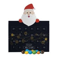 55 g Schoko-Erdnüsse Weihnachtsmann-Kalender mit Werbedruck Bild 1