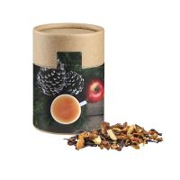 60 g Omas Bratäpfelchen Tee in kompostierbarer Pappdose mit Werbeetikett Bild 1