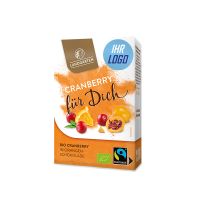 90 g LANDGARTEN Bio Cranberry für Dich original LANDGARTEN Verpackung mit Werbeaufkleber Bild 1