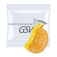 7 g Zitronen und Orangen Bonbons im Werbetütchen mit Werbedruck Bild 1
