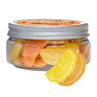 70 g Zitrone-Orange Bonbons in Sweet Dose mit Werbeetikett Bild 1