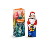 15 g Weihnachtsmann in Faltschachtel mit Rundum-Werbedruck Bild 1