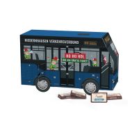 3D Adventskalender Bus Sarotti Schokotäfelchen mit Werbedruck Bild 1