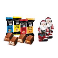 240 g Adventskalender mit Lindt HELLO  Stick Mix und Santa  mit Papierfaser-Inlay und rundum Werbedruck Bild 3
