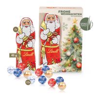 Lindt Minis und Lindt Weihnachtsmann im Premium-Präsent mit Werbedruck Bild 3