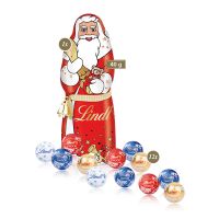 Lindt Minis und Lindt Weihnachtsmann im Premium-Präsent mit Werbedruck Bild 2