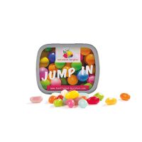 American Style Jelly Beans in Klappdeckeldose mit Werbedruck Bild 2