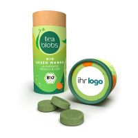 Bio Green Mango TeaBlobs in Eco Pappdose mit Werbeanbringung Bild 1